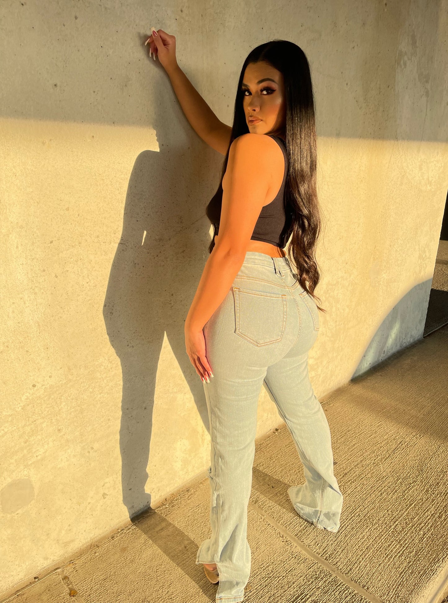 90’s SAND WASH DISTRESS DENIM